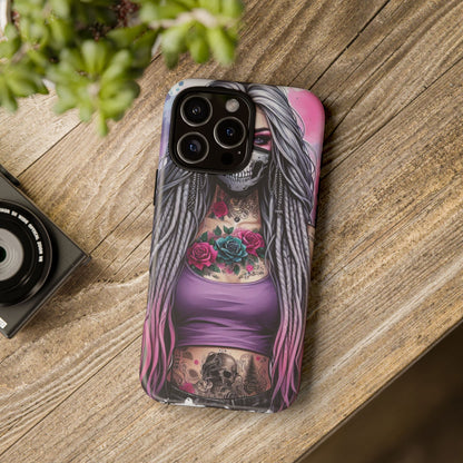 Shadow Rebel – Gothic Dreadlocks & Skull Mask Mobile Cover