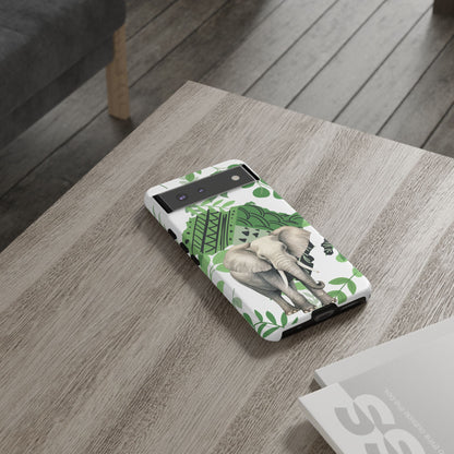 Tropical Elephant Mobile Cover – Nature-Inspired Boho Art