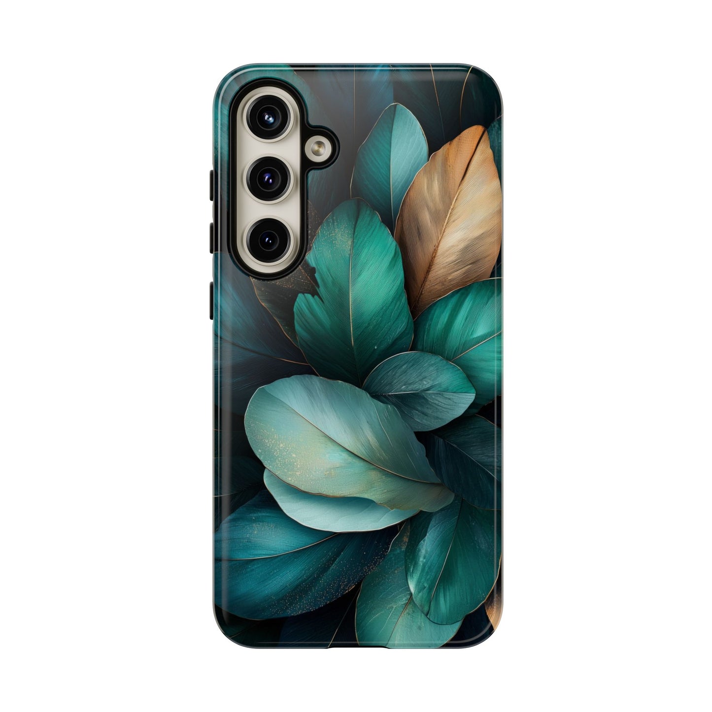 Iridescent Peacock Feather Luxe Phone Case for iPhone, Samsung & Google Pixel