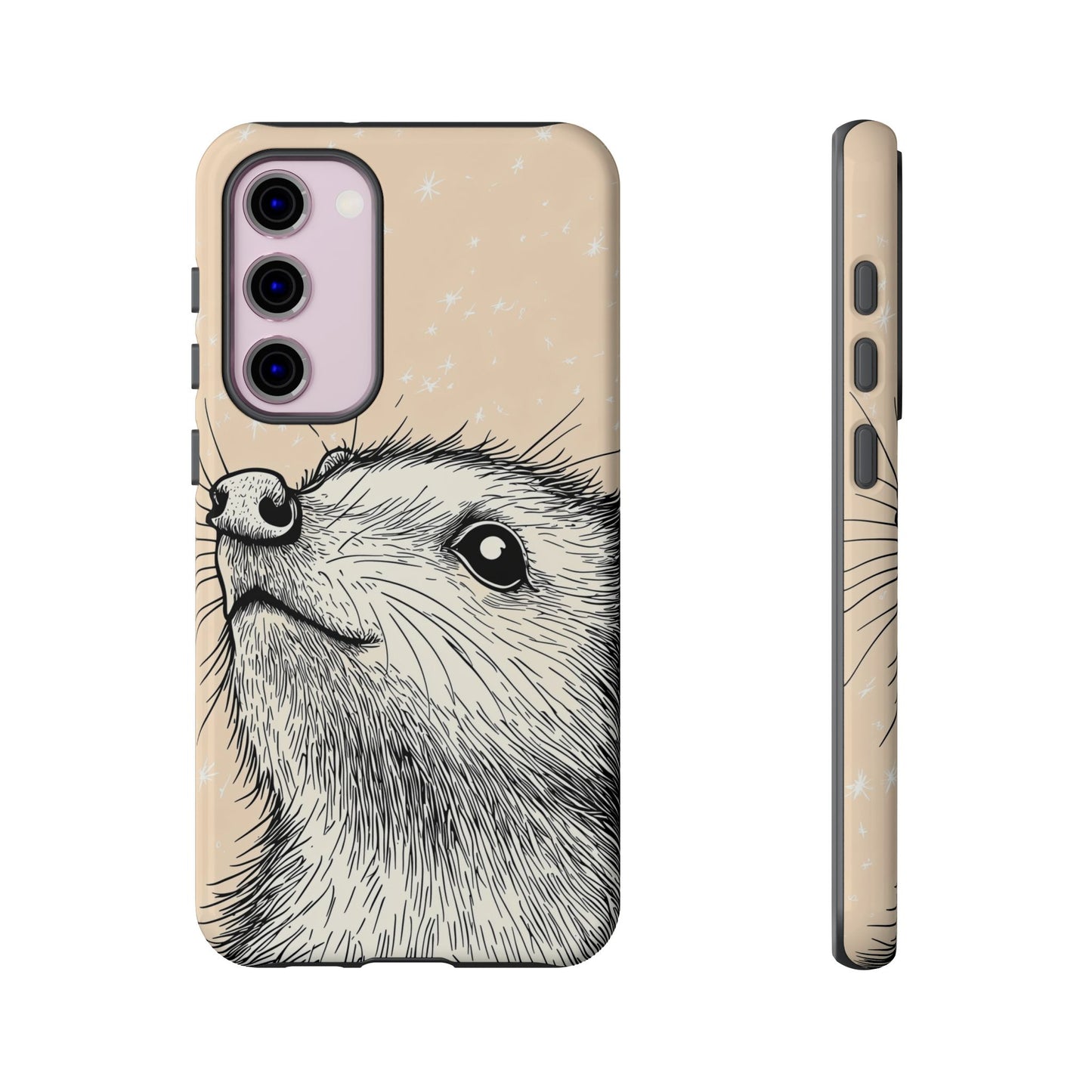 Starlit Wonder: Curious Critter in the Cosmos Phone Case for iPhone, Samsung & Pixel