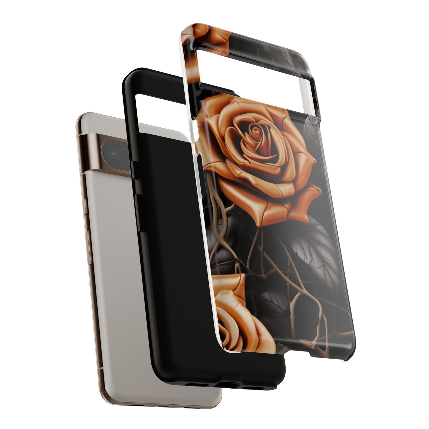 Midnight Gold Rose Mobile Case