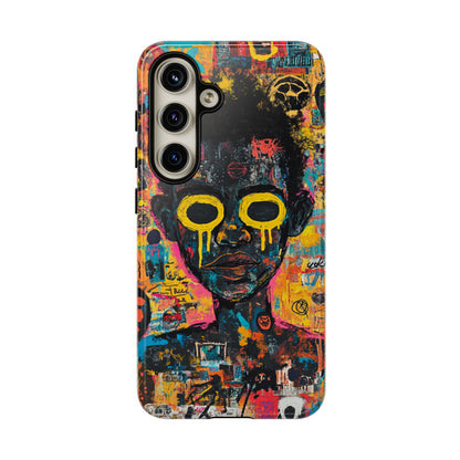 Basquiat Artwork Phone Case – Unique Graffiti Design– iPhone, Samsung & Google Pixel Cover - Artistic Painting Case, Art Lover Gift