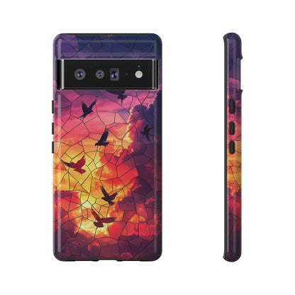 Chorus of Flight – Mosaic Birds Phone Case for iPhone, Samsung & Pixel