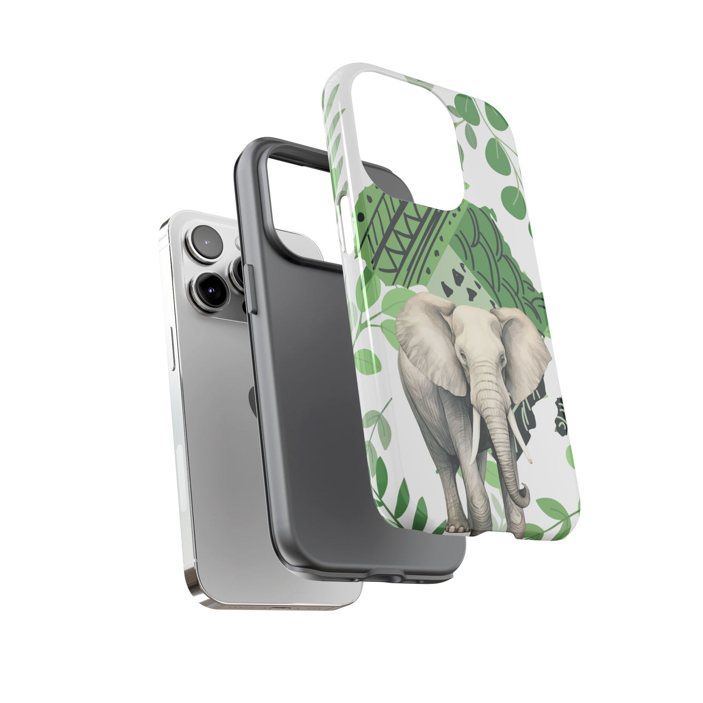 Tropical Elephant Mobile Cover – Nature-Inspired Boho Art