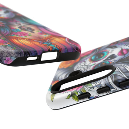 Sugar Skull Goddess – Día de los Muertos Floral Queen Mobile Cover