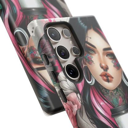 Tattooed Coffee Lover Art Mobile Case