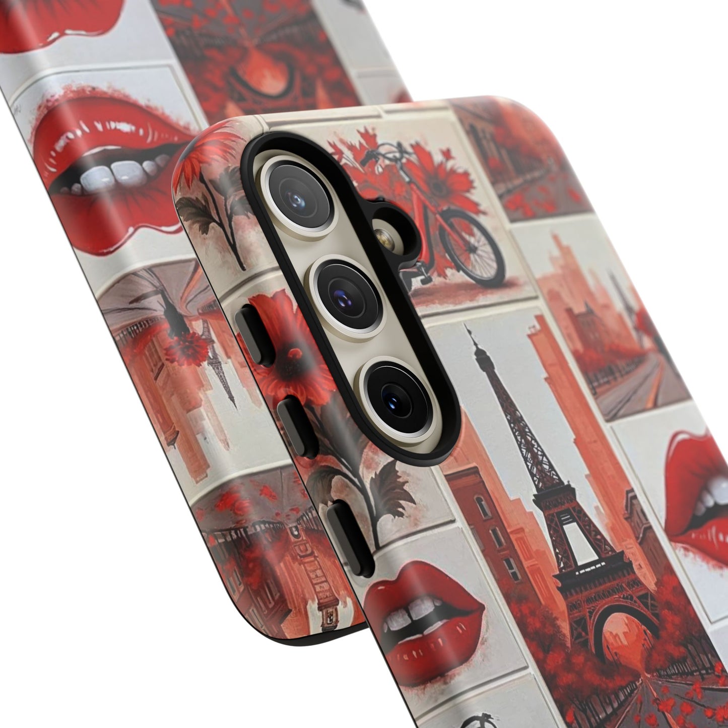Red Lips & Eiffel Tower Phone Case