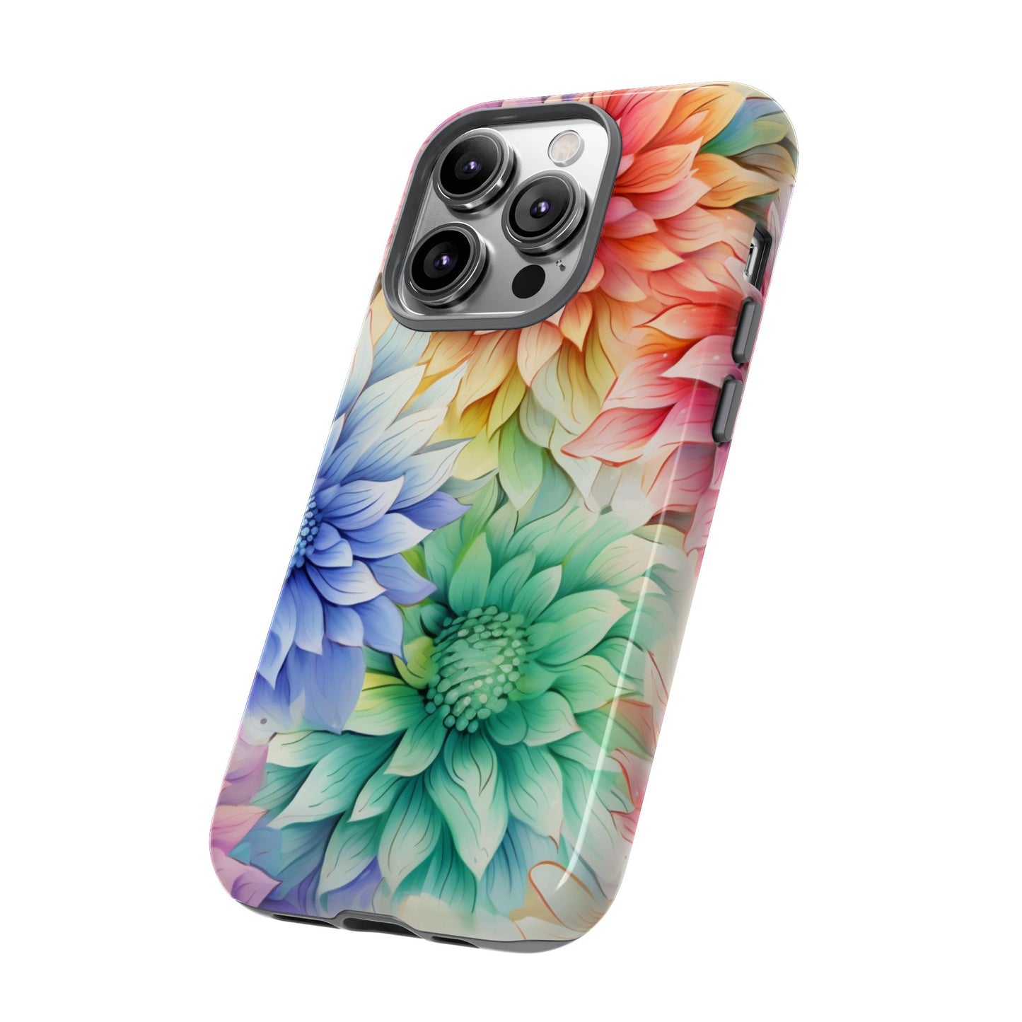 Rainbow Bloom Mandala Floral Mobile Case