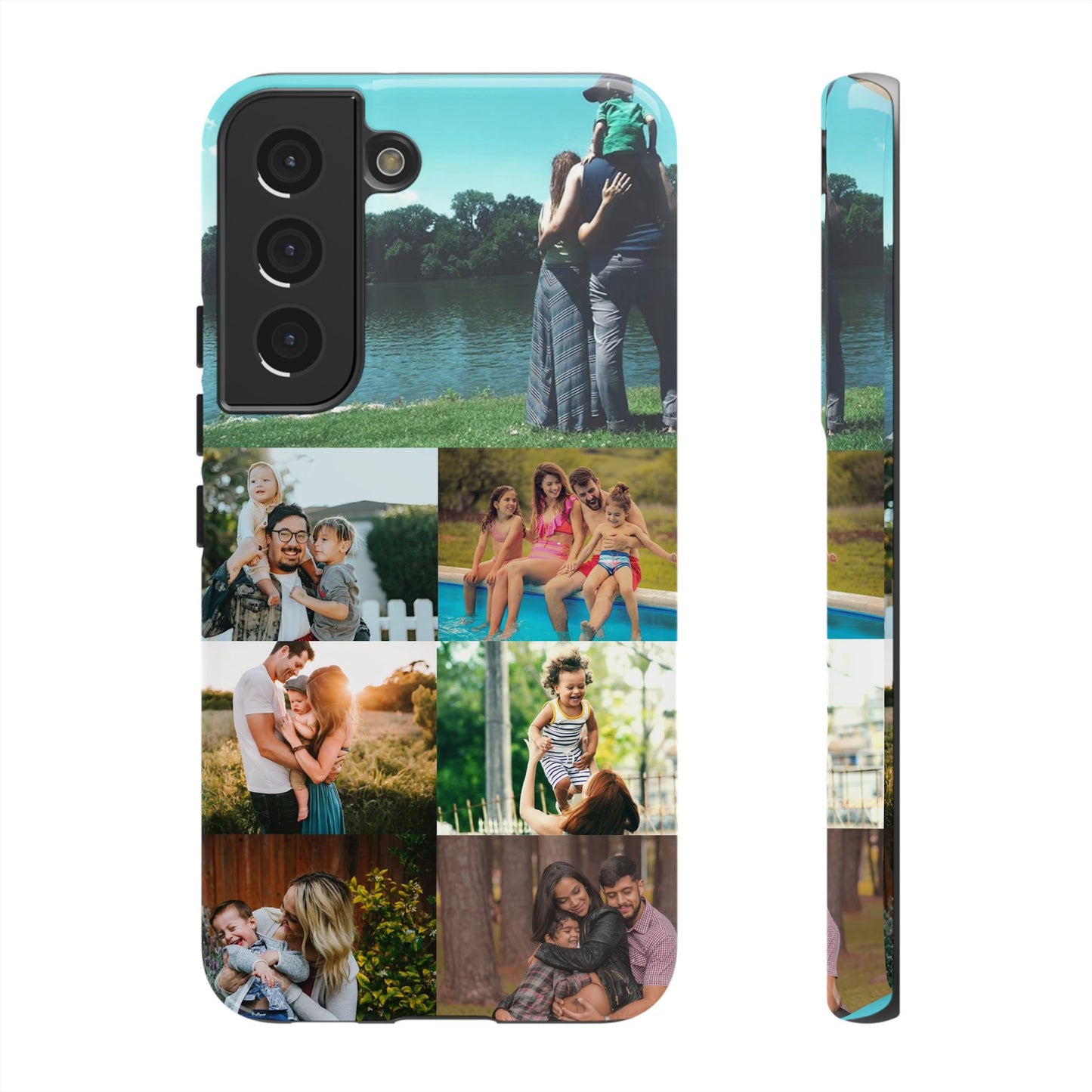 Personalised Custom Photo Collage Phone Case – Add Your Images/Loving Memory – Unique Gift for iPhone, Samsung  & Google Pixel – Protective & Stylish Cover, Couples Gift