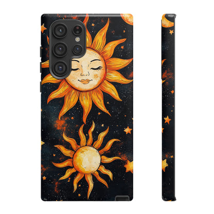 Celestial Sun & Moon Boho Phone Case for iPhone, Pixel & Samsung
