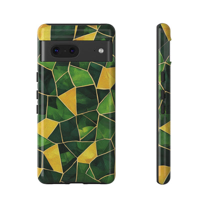 Intricate Turtle Shell Mosaic Phone Case for iPhone, Samsung & Google Pixel