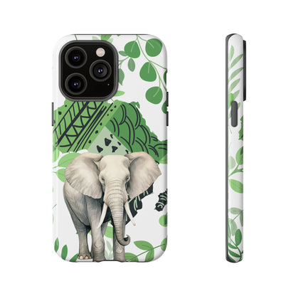 Tropical Elephant Mobile Cover – Nature-Inspired Boho Art