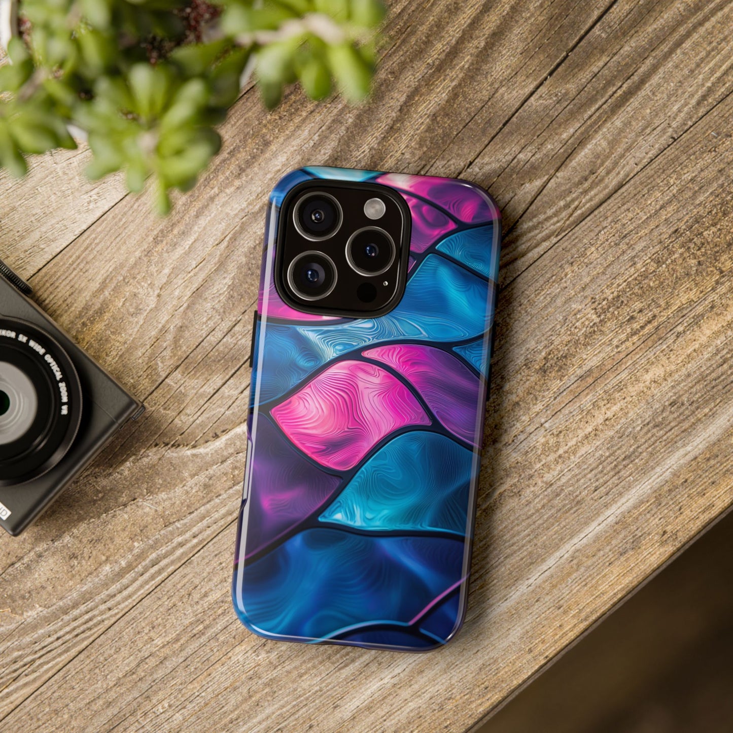 Mosaic Optical Illusion Phone Case for iPhone, Samsung & Pixel