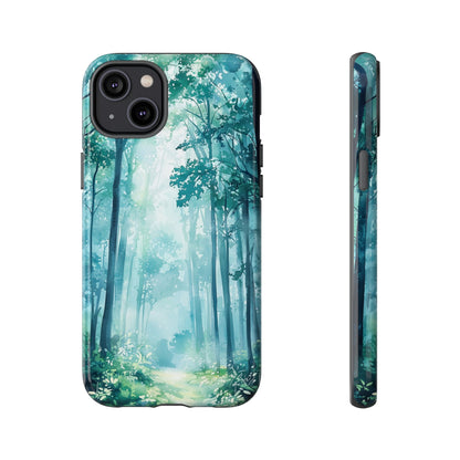Enchanted Forest Dreamscape Watercolor Phone Case for iPhone, google Pixel & Samsung