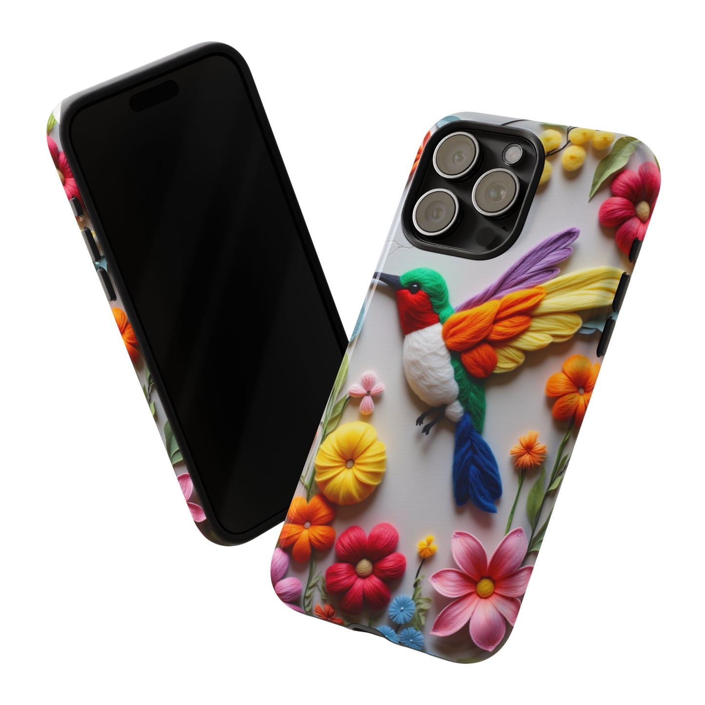 Elegant Hummingbird with Floral Mosaic Design | Nature's Artistic Vibes | Pixel 8 pro
