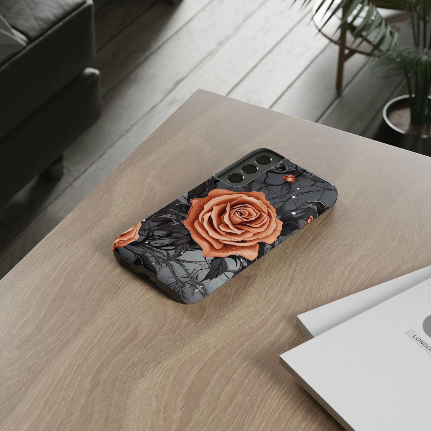 Mystic Noir Rose Mobile Case