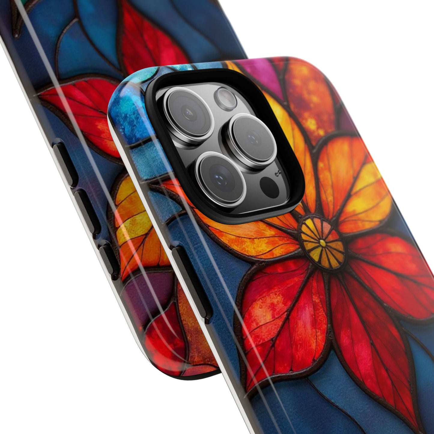 Radiant Blossom: Red and Orange Floral Elegance