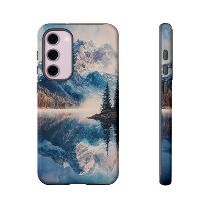 Mountain Lake Reflection Phone Case – Tranquil Nature Vibes for iPhone, Pixel & Samsung