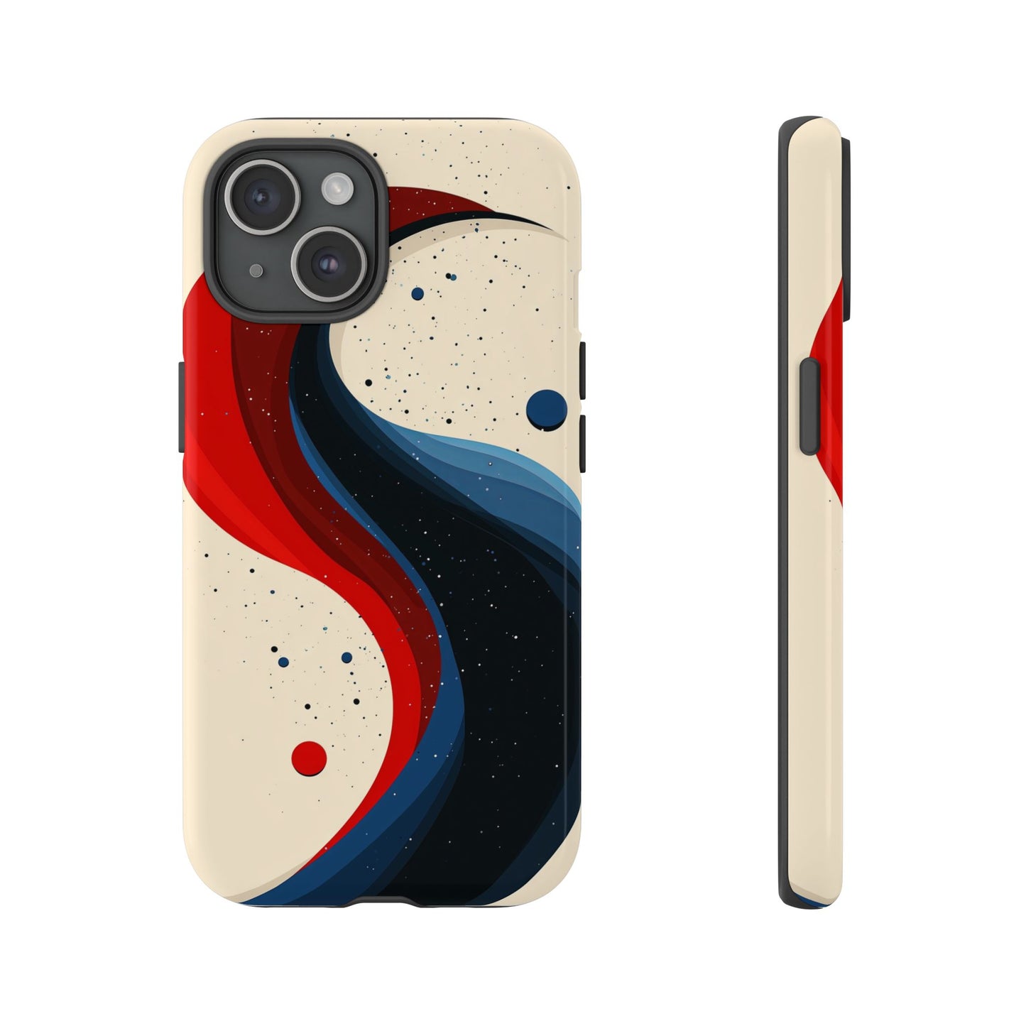 Galactic Drift – Cosmic Wave Abstract Phone Case for iPhone, Samsung & Pixel
