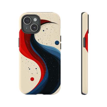 Galactic Drift – Cosmic Wave Abstract Phone Case for iPhone, Samsung & Pixel