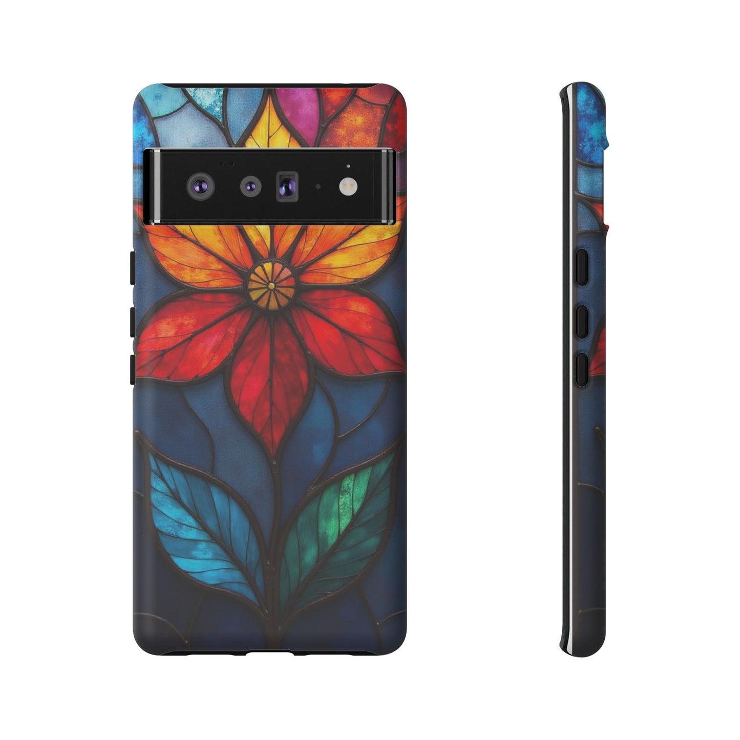 Radiant Blossom: Red and Orange Floral Elegance