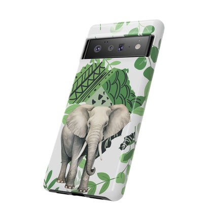Tropical Elephant Mobile Cover – Nature-Inspired Boho Art
