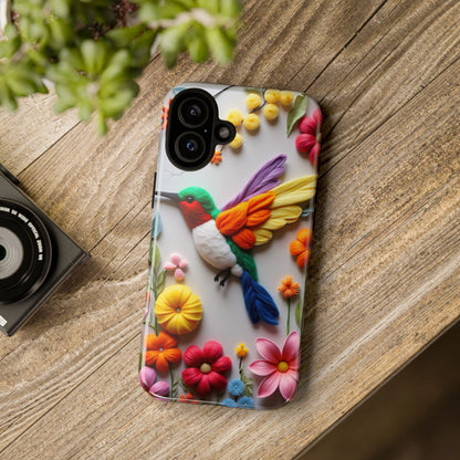 Elegant Hummingbird with Floral Mosaic Design | Nature's Artistic Vibes | Pixel 8 pro