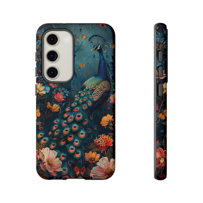 Floral Peacock Birds Phone Case – Cute & Protective Cover for iPhone, Samsung & Google Pixel