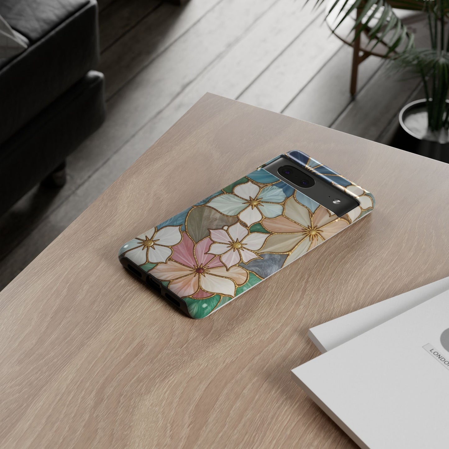 Floral Symphony: Stained Glass Elegance