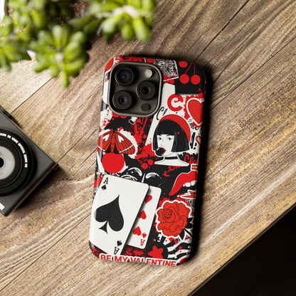 Bold Red & Black Ace Card Phone Case