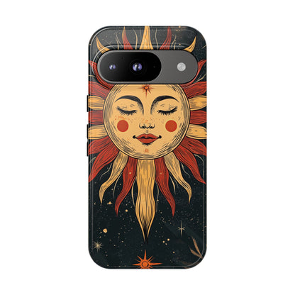 Boho Cosmic Sun Phone Case for iPhone, Pixel & Samsung