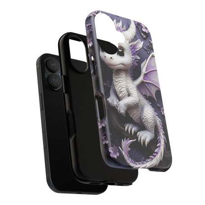 Charming Young Dragon on a Branch Phone Case Design