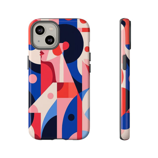 Modern Muse – Bold Abstract Portrait Phone Case for iPhone, Samsung & Pixel