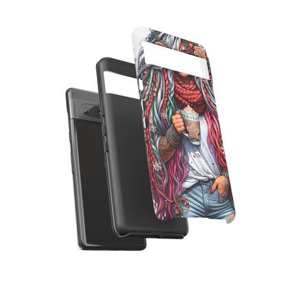 Boho Winter Queen – Cozy Dreads & Holiday Vibes Mobile Cover