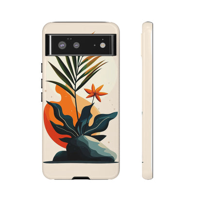Tropical Bloom – Minimalist Nature Phone Case for iPhone, Samsung & Pixel