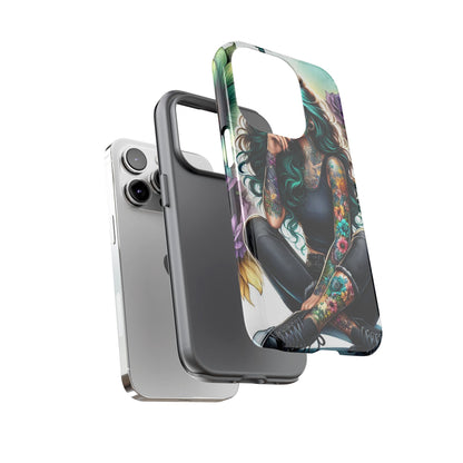 Urban Wildflower – Edgy Tattooed Beauty Mobile Cover