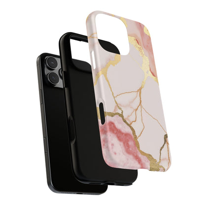 Beautiful Pink Minimal Marble Case Design
