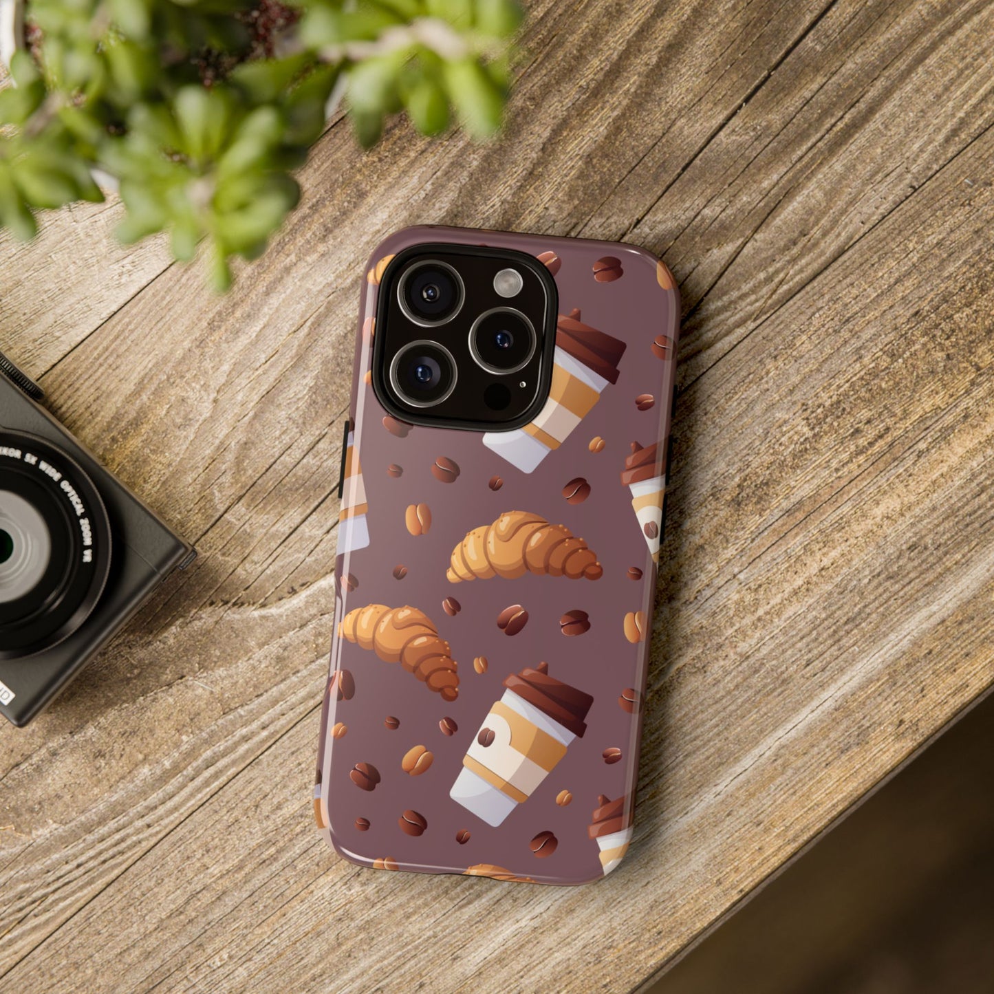 ]Kawaii Food Lover's Phone Case –Coffee Beans Phone Cover for iPhone, Google Pixel, Samsung