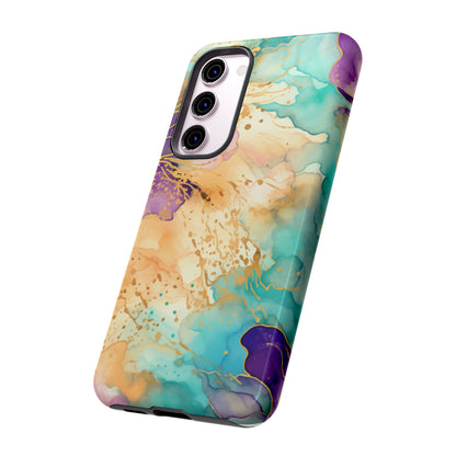 Golden Aura Abstract Watercolor Mobile Case