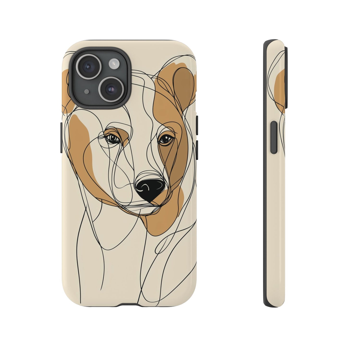 Soul of the Wild: Minimal Bear Portrait Phone Case for iPhone, Samsung & Pixel