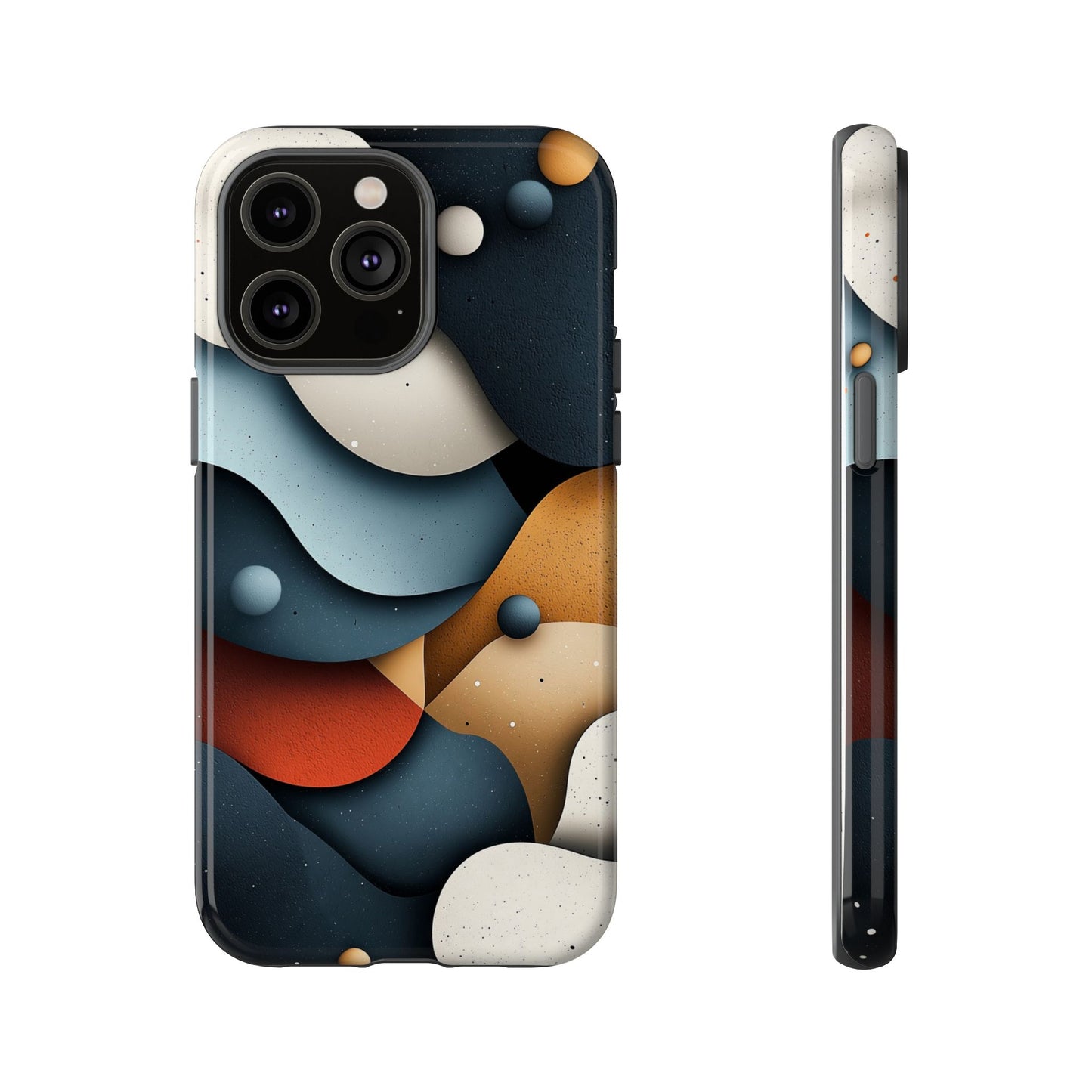 Cosmic Flow – Textured Abstract Phone Case for iPhone, Samsung & Pixel