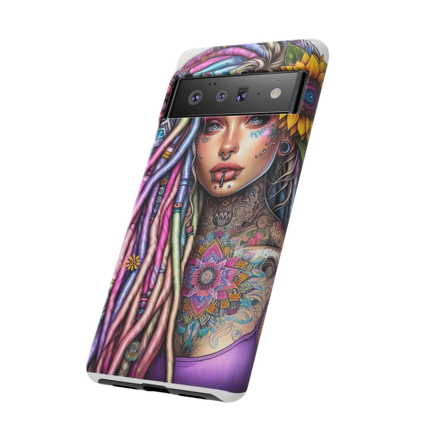 Boho Mandala Goddess – Ethereal Tattoo Art Mobile Cover