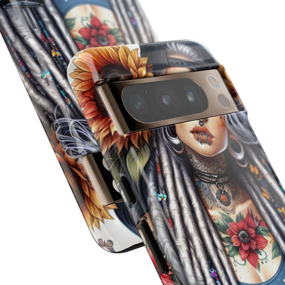 Sunflower Queen – Boho Rebel Tattoo Mobile Cover