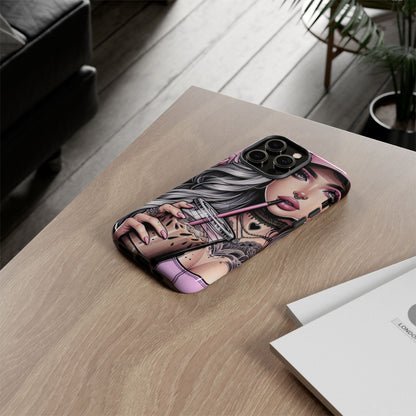Pink Aesthetic Rebel – Iced Coffee & Inked Beauty Mobile Cover