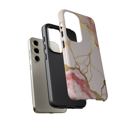 Beautiful Pink Minimal Marble Case Design