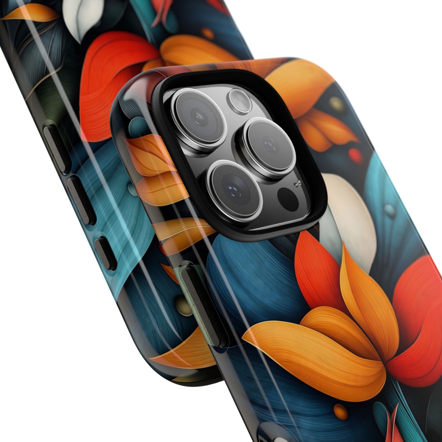 Velvet Bloom – Elegant Floral Art Phone Case for iPhone, Pixel & Samsung