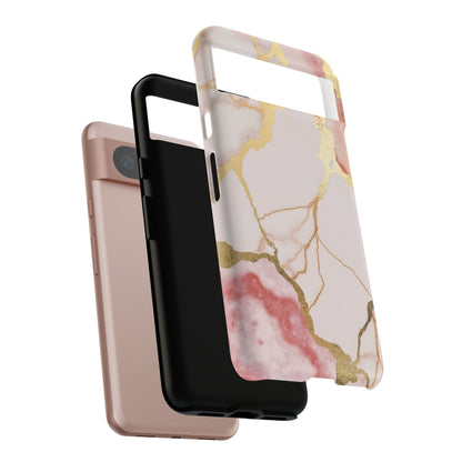 Beautiful Pink Minimal Marble Case Design