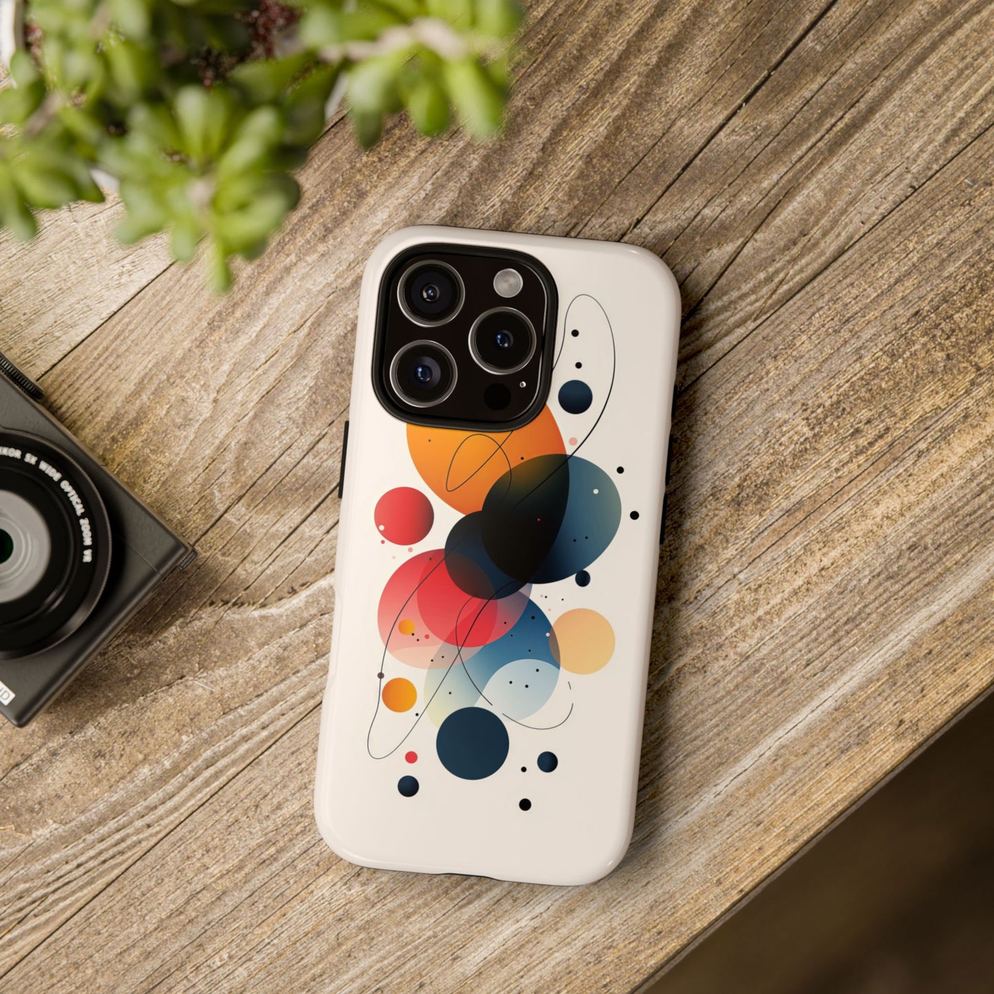 Galactic Echo – Abstract Minimalist Phone Case for iPhone, Samsung & Pixel