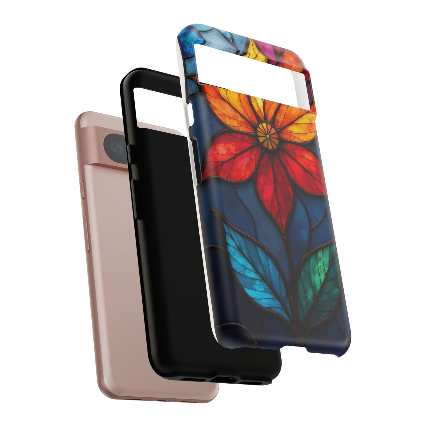 Radiant Blossom: Red and Orange Floral Elegance