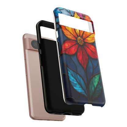 Radiant Blossom: Red and Orange Floral Elegance